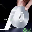 DJEIZME Double Sided Tape Strong Nano Tape Double Sided Tape Heavy Duty 2cm x 5m