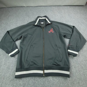 Atlanta Braves Nike Trainingsjacke Erwachsene Large grau durchgehender Reißverschluss Aufwärmen - Bild 1 von 10