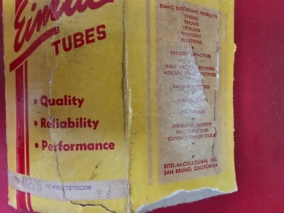 EIMAC Power Tetrode - 4X250B Foto 1 de 2