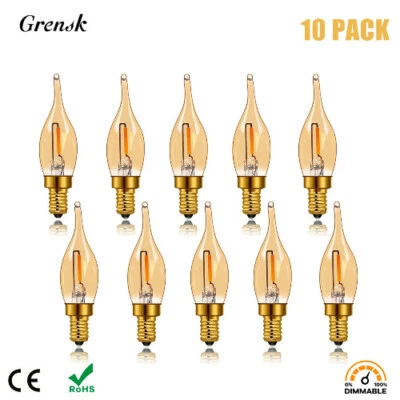 C22 Led Flame Lamp 0.5W 2W 2200K Edison Dimmable LED Filament Candle Light Bulbs - Image 1 of 4
