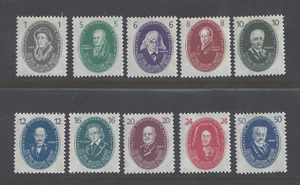 DDR  1950 250th ANNIVERSARY OF ACADEMY OF SCIENCES SET OF 10  MNH. SG E20/29 - Picture 1 of 2