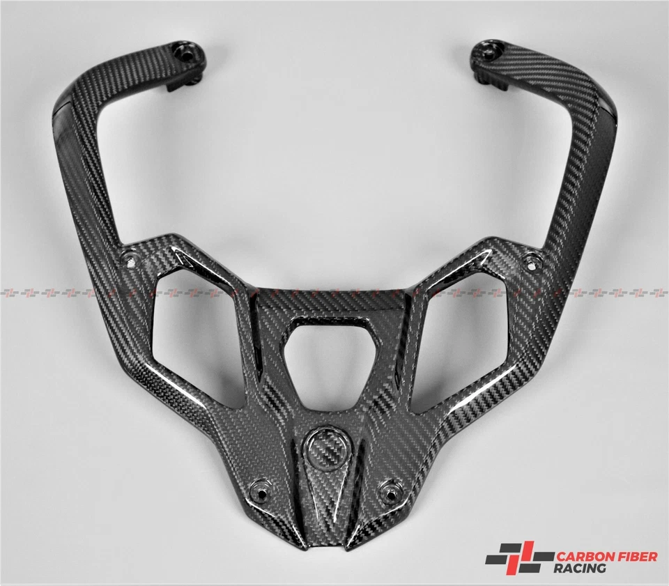 Carbon Fiber Passenger Handles for BMW R1200GS 12-18 R1250GS 19-21 ADV 13-20 - Image 1 of 4