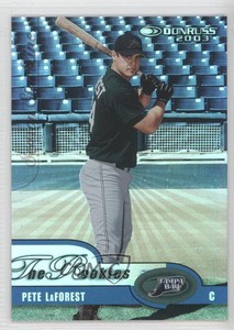 2003 Donruss Rookies & Traded Stat Line Season /23 Pete LaForest #60 Rookie RC