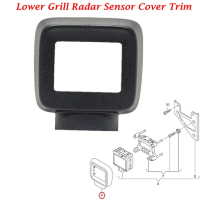 Front Bumper Acc Cruiser Sensor Cover Black Fit For Volkswagen Golf MK7 2013-16 — 第 1/4 张图片