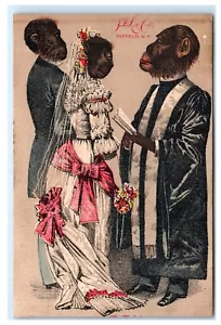 J.D. Larkin Co. Carta commerciale sapone scimmie antropomorhiche scimmie matrimonio matrimonio G5 - Foto 1 di 2