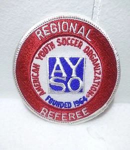 Bestickter 3,25"-Aufnäher Regional American Youth Soccer Organization Schiedsrichter neu - Bild 1 von 4