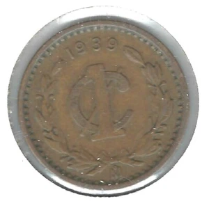 1939-M Mexiko Umlaufmünze One Centavo - Bild 1 von 2