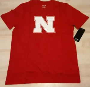 Camiseta Nebraska Cornhuskers Niños Talla 14/16 Mangas Cortas Roja Licenciada - Imagen 1 de 6