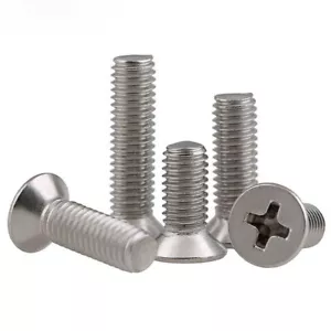 M1.2 bis M4 Kreuz Senkkopf Schraube vernickelt 2-12 mm Länge 20-500 Stck. - Bild 1 von 7