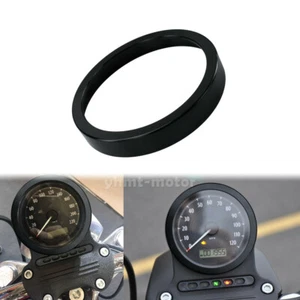 Anillo de ajuste de acento bisel medidor de velocímetro negro apto para Harley Dyna Sportster - Imagen 1 de 10
