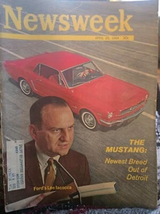 Newsweek Magazine April 1964 The Mustang: Newest Breed Out Of Detroit - Complete - Picture 1 of 2