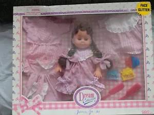 Vtg Nos Gigo Toy Dream Collection Doll With (3) Dresses & Hair Accessaries Set - Picture 1 of 4