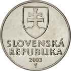 [#36636] Monnaie, Slovaquie, 2 Koruna, 2003, Fdc, Nickel Plated Steel, Km:13