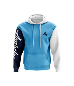 Anarchy Fleece Hoodie - Carolina/White/Navy - Picture 1 of 1