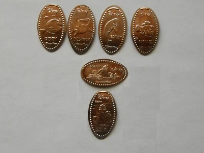 Juego de monedas Finding Nemo centavos prensados alargados 6 piezas Disney Epcot Foto 1 de 2