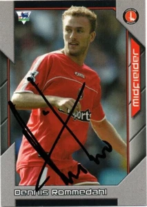 DENNIS ROMMEDAHL SIGNED CHARLTON 2004/2005 PREMIER STARS TRADING CARD+COA - Picture 1 of 1
