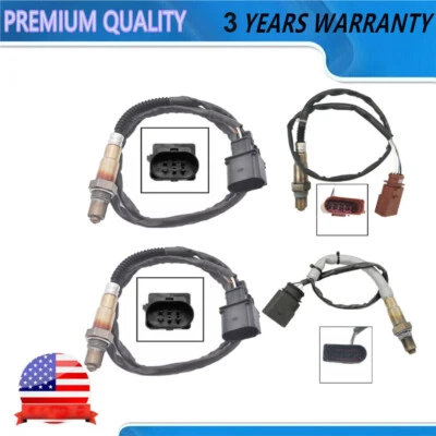 4PCS Oxygen Sensor Upstream+Downstream For 2004-2006 Volkswagen Touareg 3.2l V6 Foto 1 de 4