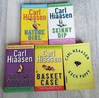 Zestaw 5 książek Carl Hiaasen Pb humor fikcja z Florydy