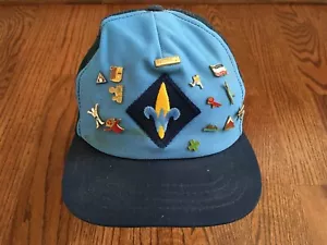 Vintage WEBELOS Uniform Mütze Activity Pins Pfeil Licht CUB SCOUT Cap BSA Scouting - Bild 1 von 7