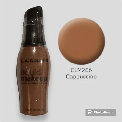 L.A. COLORS Liquid Foundation CLM268 Cappuccino 1.1 fl oz - Sealed New No Box - Image 1 of 3