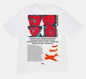 Camiseta Blanca Stussy x Talking Heads Remain in Light - Nueva con etiquetas - Imagen 1 de 2