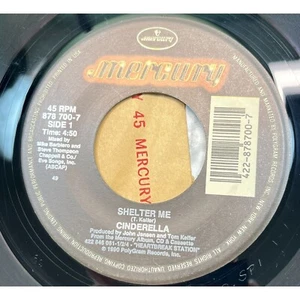 Cinderella Shelter Me / Electric Love 45 Hard Rock 1990 Mercury 8787007 - Imagen 1 de 6