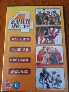 BEST IN SHOW / THE BIG TEASE / MARS ATTACKS / SPIES LIKE US DVD 4 FILMS COMEDY