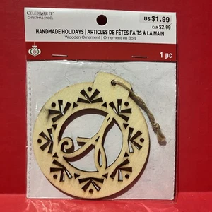 Christmas Celebrate It DIY 4” Wood Ornament Letter A New - Picture 1 of 1