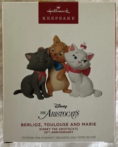 Hallmark Andenken Aristocats 55th Ann. Disney Ornament Berlioz Toulouse & Marie - Bild 1 von 4