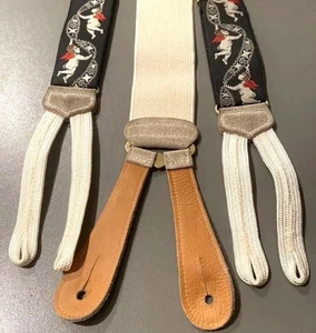 Vintage Trafalgar Amor Cherub Putti Hosenträger Limited Edition Engel Seide - Bild 1 von 9