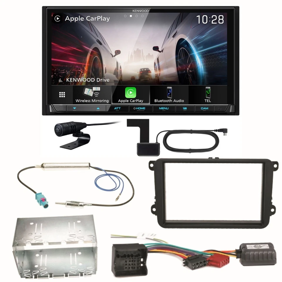 Kenwood DMX8021DABS Android Auto Einbauset für EOS Polo Caddy Amarok Scirocco - Bild 1 von 1