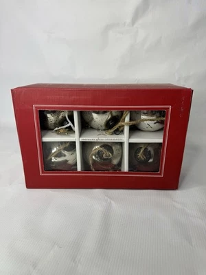 Juego de 6 adornos de vidrio mercurio Pottery Barn Foto 1 de 2