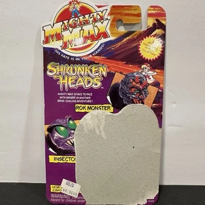 Mighty Max Rok Monstruo Insectoide Cabeza Encogida Juego Paquete de Dos Cartas SOLO - Imagen 1 de 3