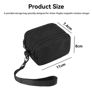 Wireless Charger Storage Bag Portable Handheld Travel Bag for Anker MagGo - Picture 1 of 10