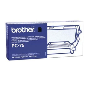 Original Brother PC75 Schwarz Drucker Farbbandkassette (PC-75) - Bild 1 von 4