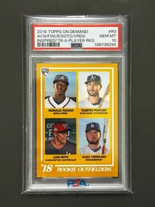 2018 Topps On Demand Ronald Acuna / Juan Soto #R3 PSA 10 - Picture 1 of 1