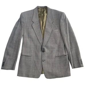 Vintage Giorgio Armani Mens Grey Houndstooth Blazer Size 41 - Picture 1 of 10