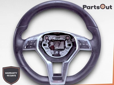 Volante deportivo de cuero Mercedes-Benz C250 C300 C350 W204 2012-2014 Foto 1 de 4
