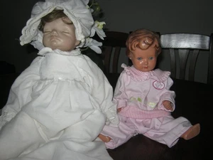 Zwei  alte  Puppen (Hersteller unbekannt) um 1920 ? - Bild 1 von 1