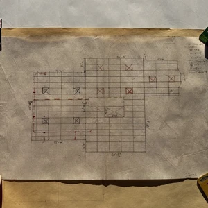 Lot of 7 Vintage Hand-Drawn Architectural Blueprints Plans on Tracing Paper - Picture 1 of 12