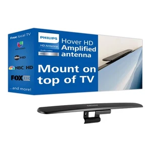 Philips Hover Amplified HD TV Antenna – Long Range 4K Signal Booster - OPEN BOX - Picture 1 of 12
