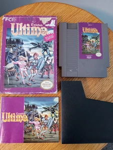 Ultima Exodus (Nintendo) NES Complete In box Original Game with Manual - Tested - Picture 1 of 11