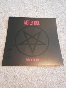 EX Condition Vintage Motley Crue Shout At The Devil Record Co. Promo Poster Flat - Picture 1 of 2
