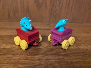 Dinosaur Train Collect & Connect Train Cars Lot of 2: Tank & Shinny PBS Kids - Picture 1 of 14