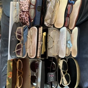 21 Bundle Cases Hard Clamshell Protective Glasses Sunglasses Spectacles Joblot - Picture 1 of 17