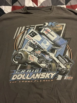 Camiseta Craig Dollansky #19 World Of Outlaws Adulto 3XL Manga Corta Gris Foto 1 de 2