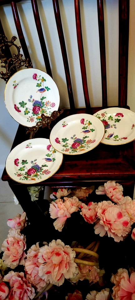 WEDGWOOD 'CUCKOO' 4 盐板 8 1/4 英寸 WILLIAMSBURG WARE 纪念品完美 — 第 1/4 张图片