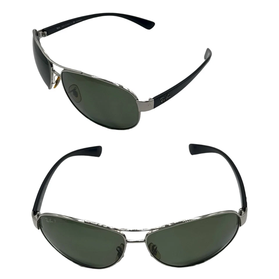 Polarisierte Ray Ban RB3386 - Schwarz / Grün - Größe 67/13 - Inklusive Etui - Bild 1 von 4