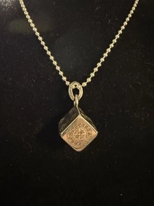 chrome hearts style dice pendant necklace - Picture 1 of 3