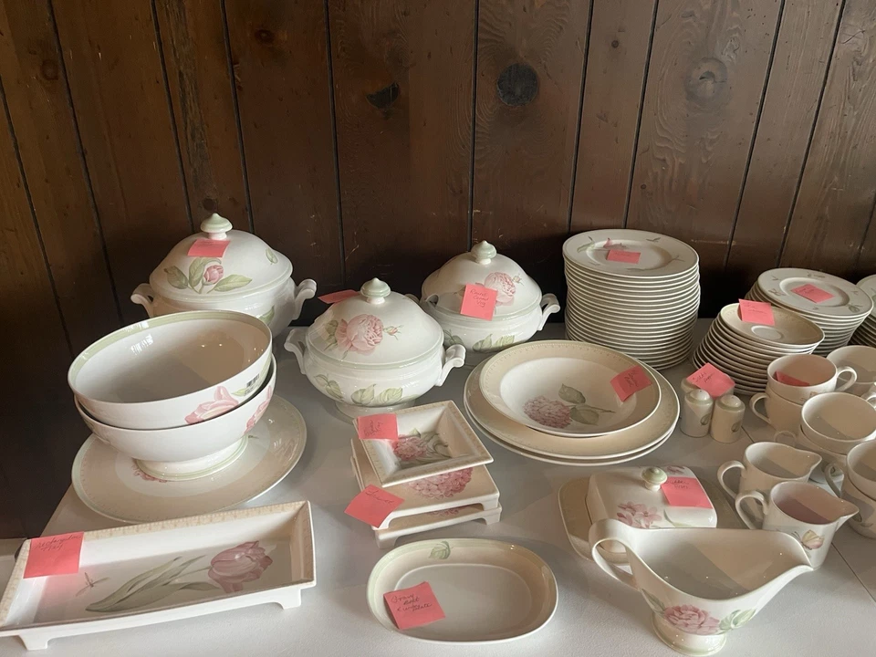 Villeroy & Boch Florea Juego de 137 Piezas Todo Nunca Usado, ¡¡¡Solo Pantalla!!! ¡¡HERMOSO!!! Foto 1 de 4